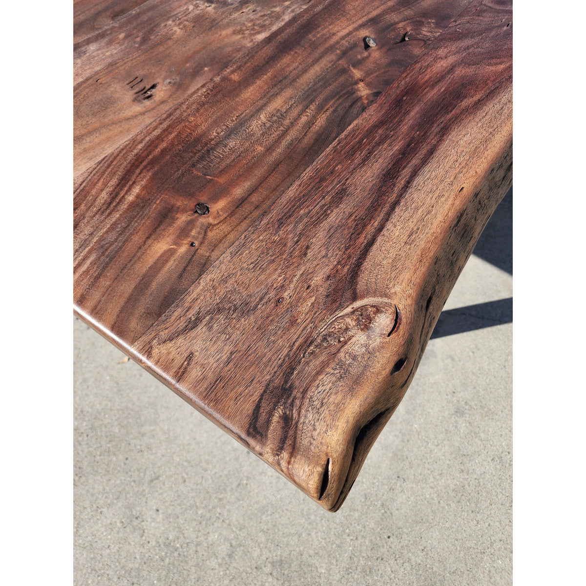 96L Live Edge Acacia Wood Dining Table – Alive Edge Designs