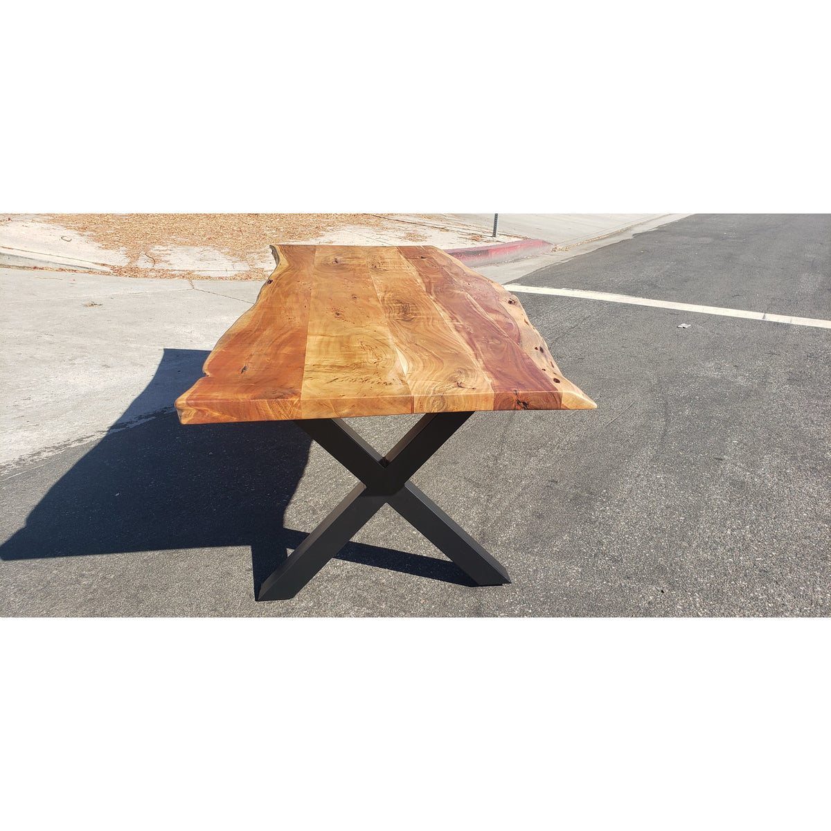 Finely Handcrafted, 96L Live Edge Acacia Wood Dining Table – Alive Edge  Designs