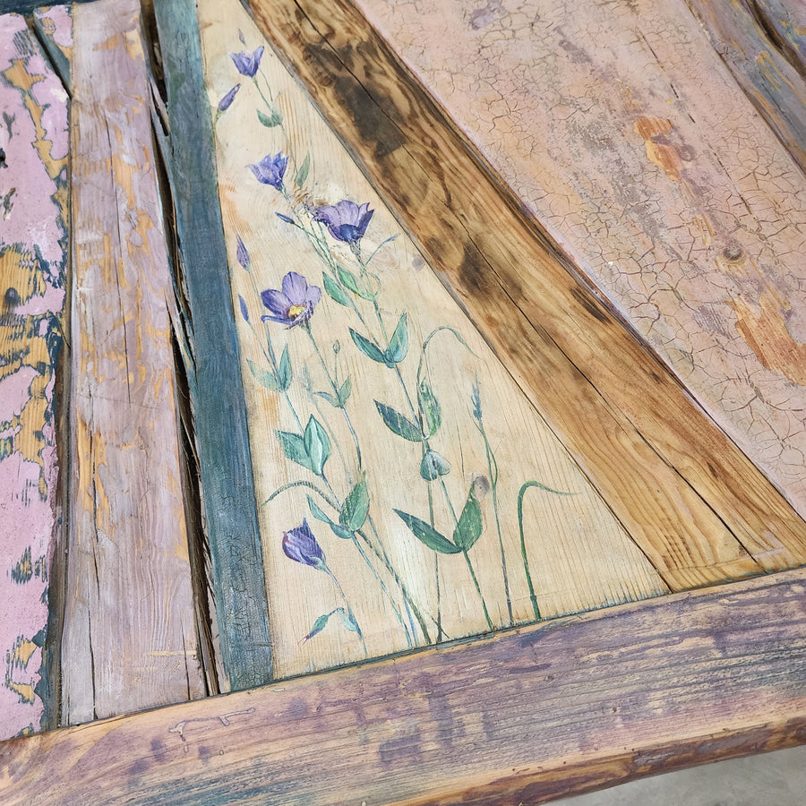 50"L Lavender, Reclaimed Wood coffee table