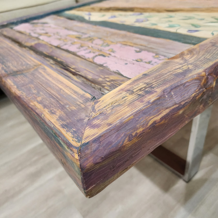 50"L Lavender, Reclaimed Wood coffee table