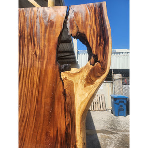 98"L Solid Wood Slab Big Notch 1