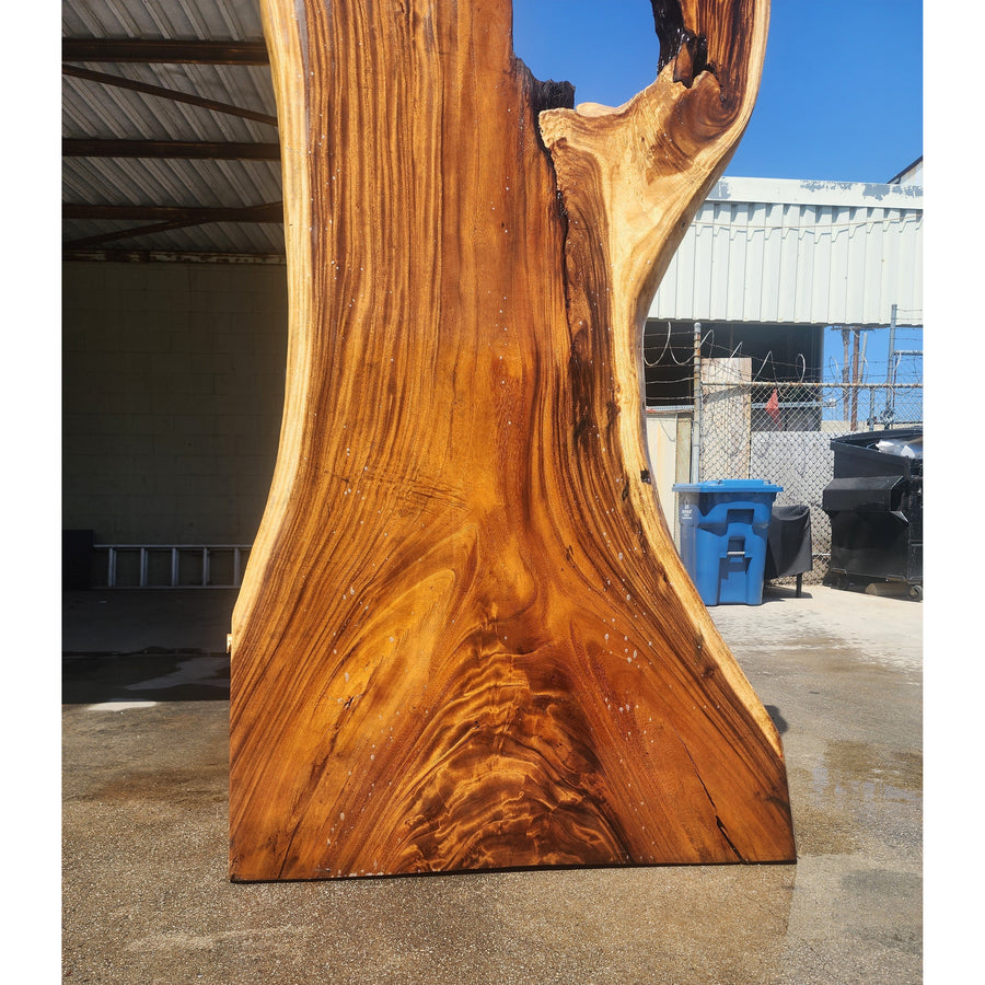 98"L Solid Wood Slab Big Notch 1