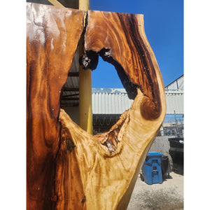 98"L Solid Wood Slab Big Notch 1