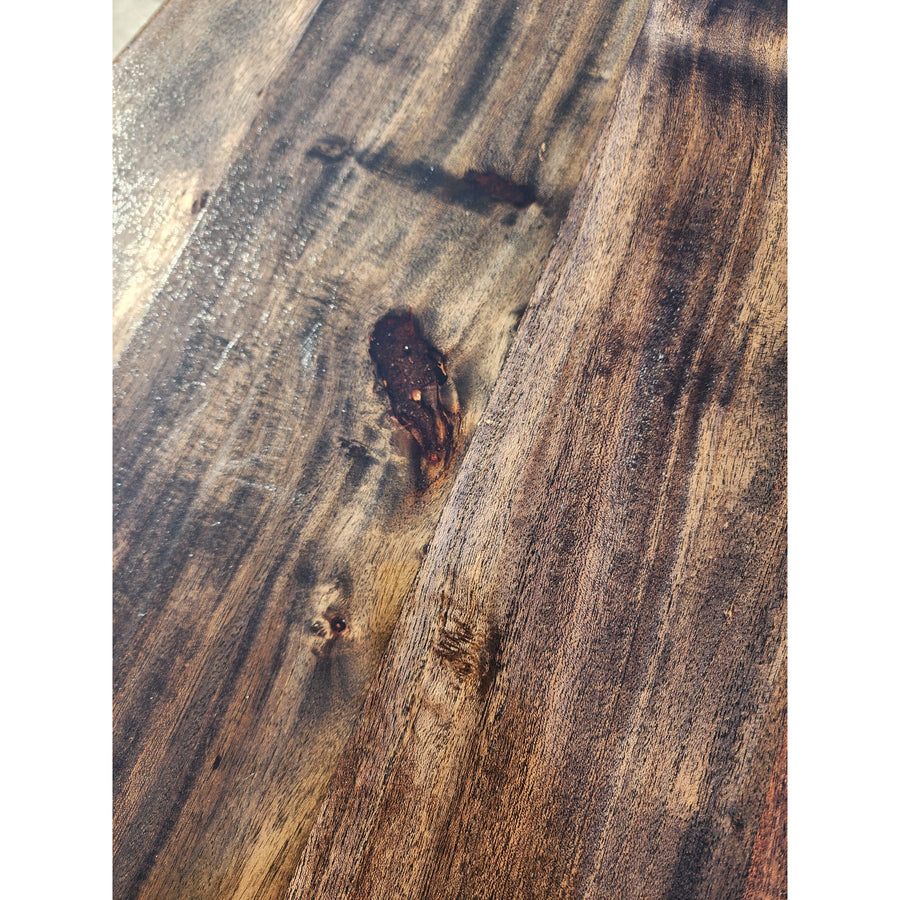 Live edge Acacia wood Table and Bench Set