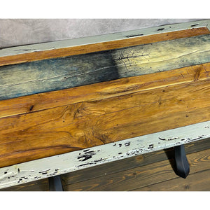 SOLD 55"L Light Edge Reclaimed Coffee Table