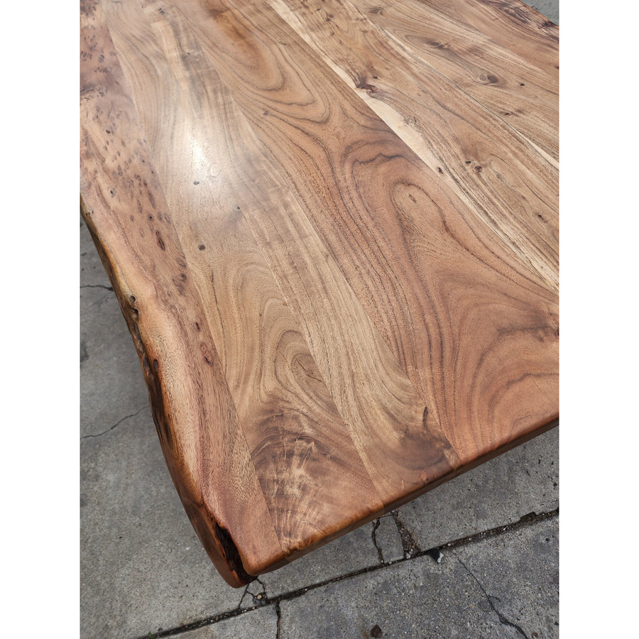 New Listing - 96"L Live edge, Acacia wood table