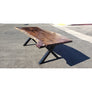 Finely Handcrafted, Custom Stained Live Edge Acacia wood table