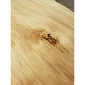 Finely Handcrafted Live Edge Ash Wood Dining Table