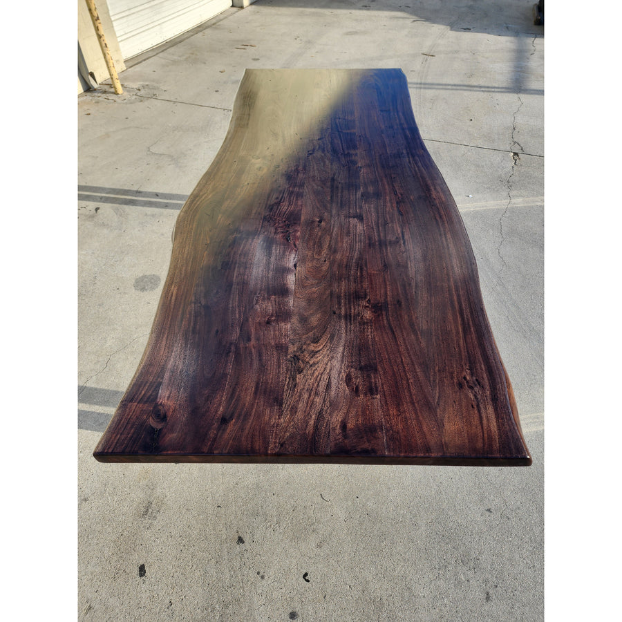 Now Available 96"L Custom stained Acacia wood table