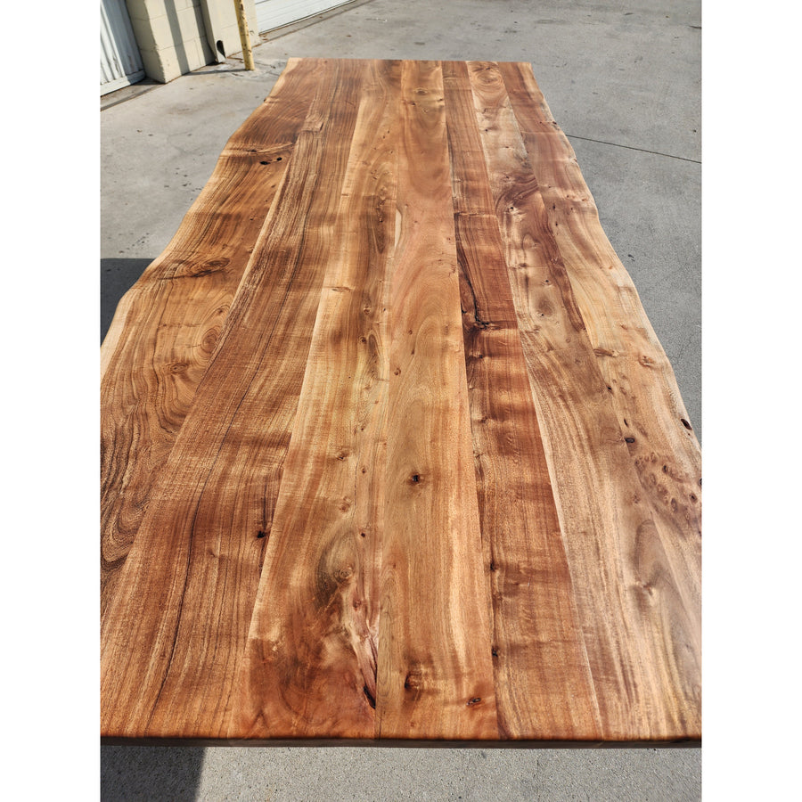 New listing - 96"L Live edge acacia wood table, now available!