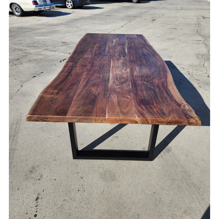 Custom stained, 96"L Live Edge Acacia wood Dining/Conference Table