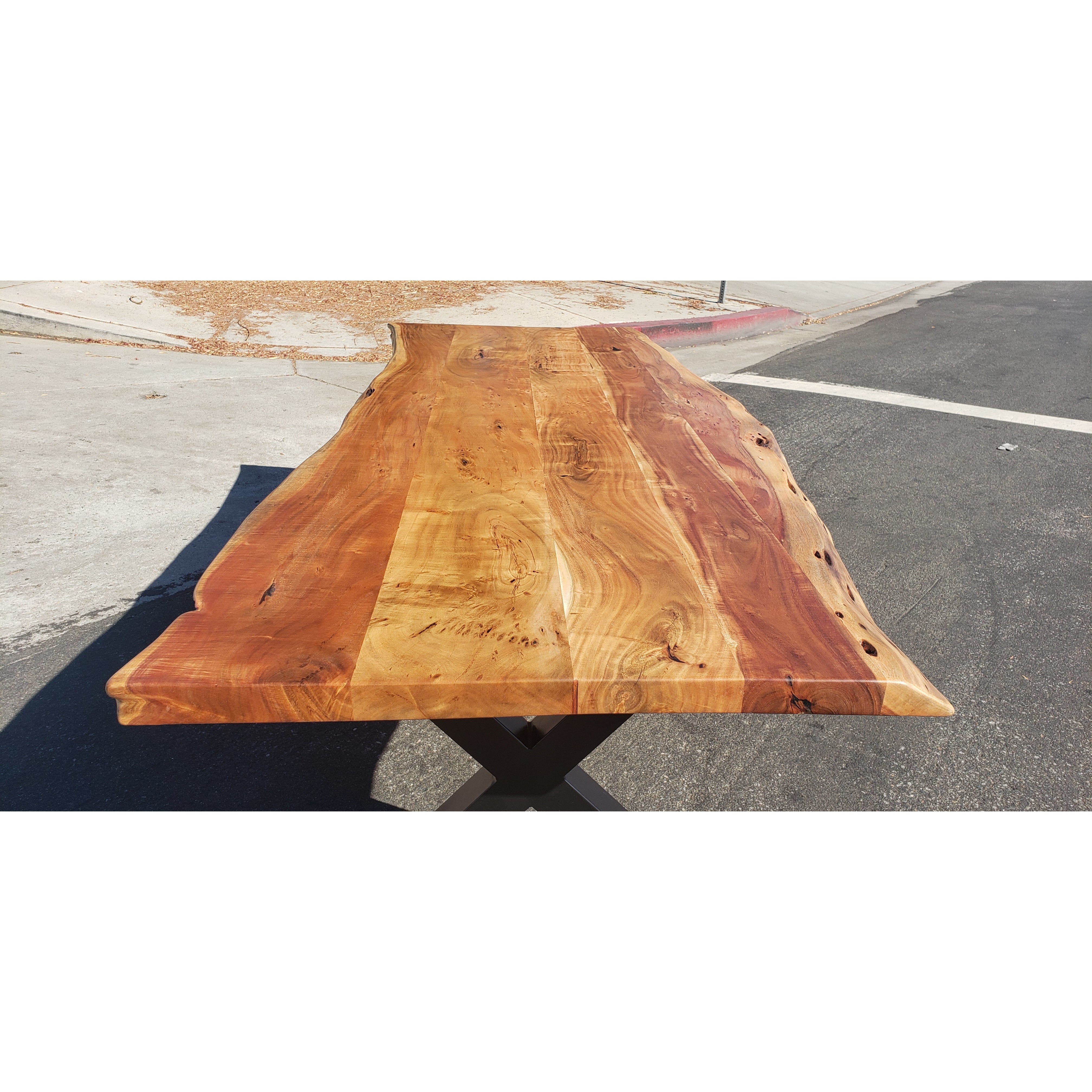 Finely Handcrafted, 96L Live Edge Acacia Wood Dining Table – Alive Edge  Designs