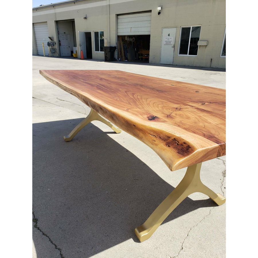 Handmade, live edge Acacia wood table