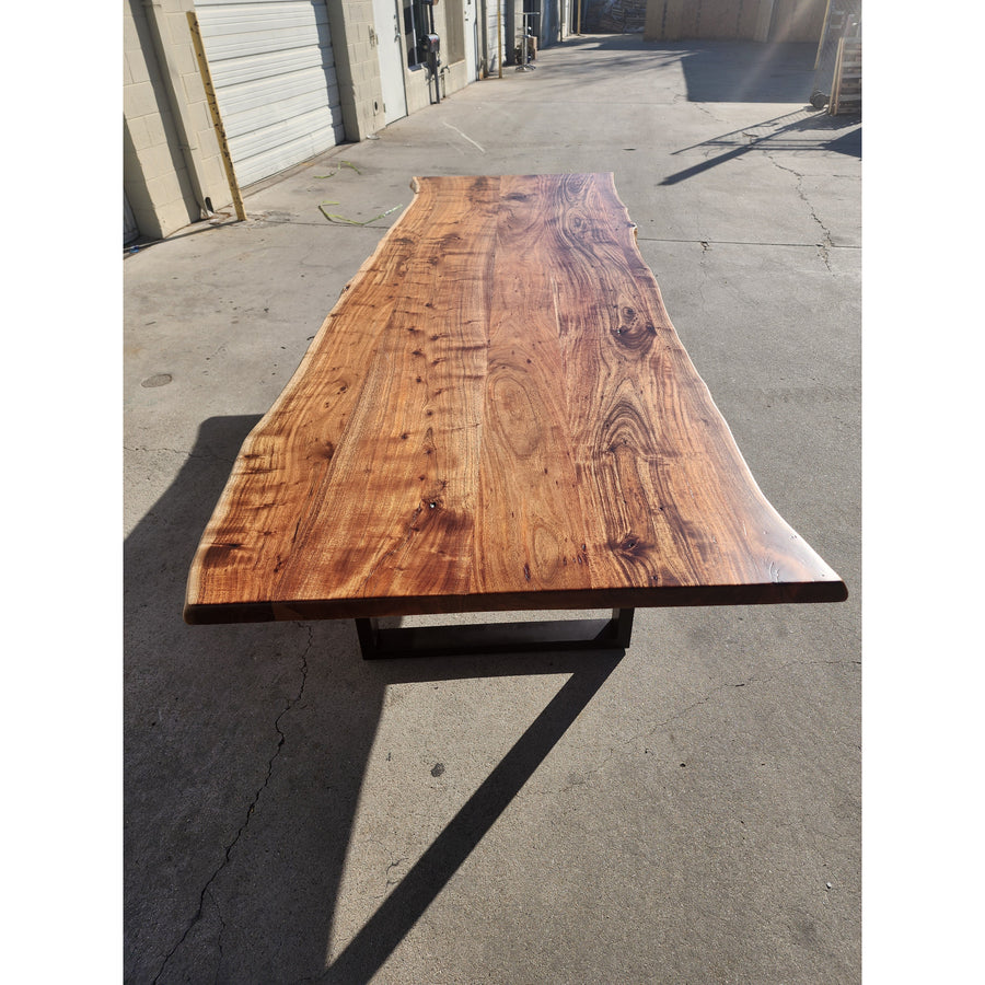 10ft Live Edge Acacia Wood Dining table