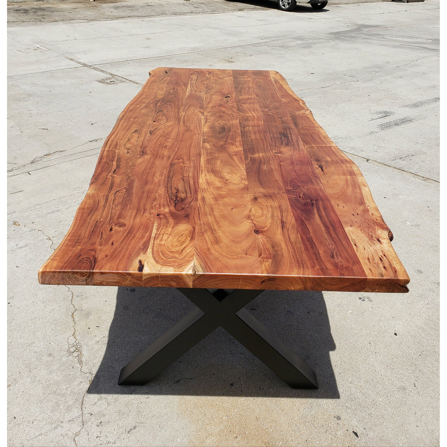 96"L Live Edge Acacia Wood table