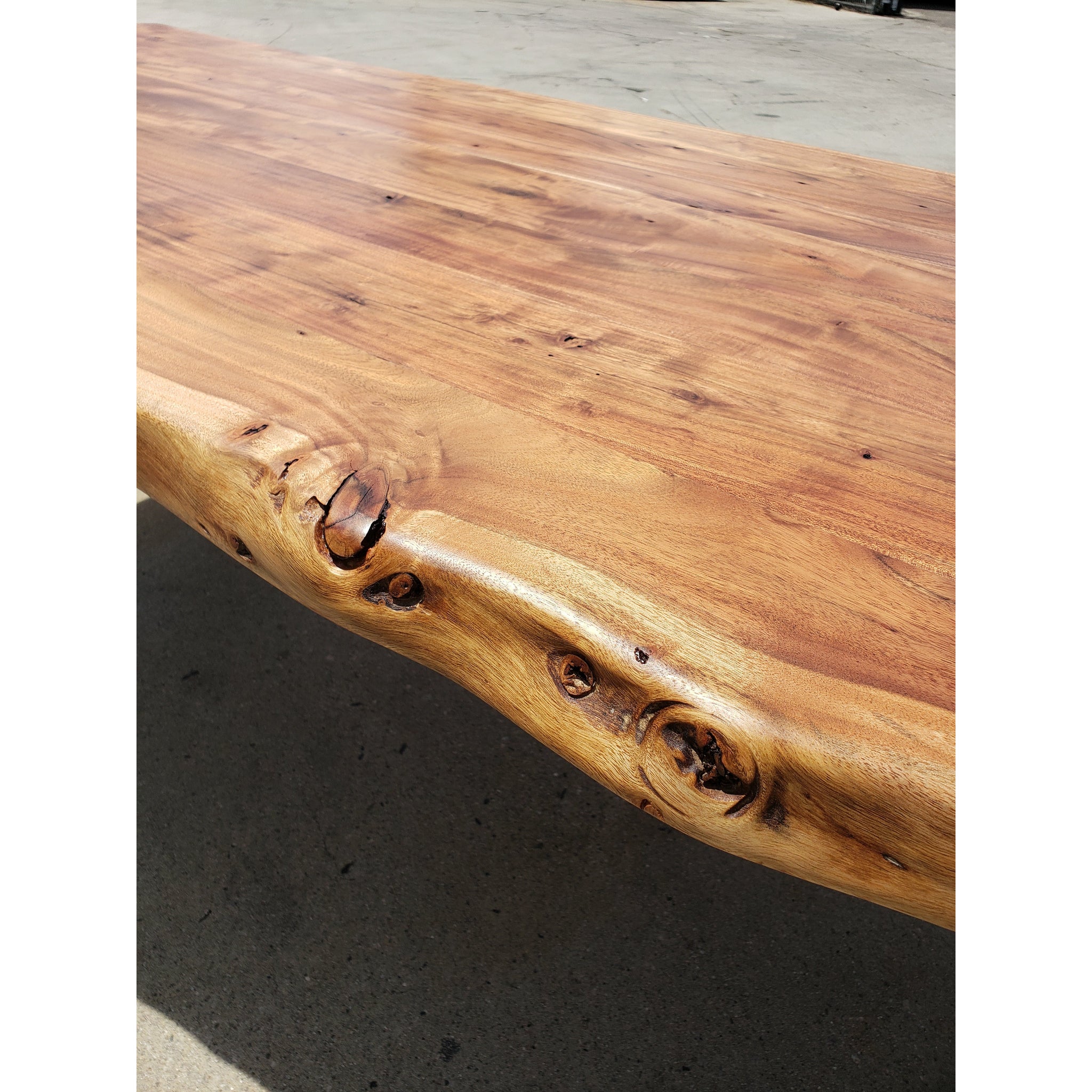 96L Live Edge Acacia Wood Dining Table – Alive Edge Designs