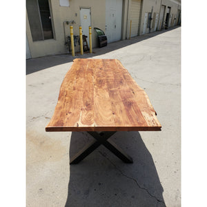 96"L Live Edge Acacia Wood table