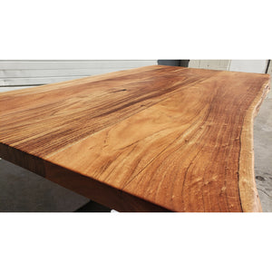 Petite, Custom Sized Live Edge Acacia Wood Table