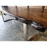 Finely Handcrafted, Custom Stained, Live Edge Acacia wood Dining/Conference Table