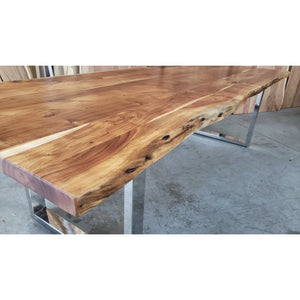 108"L x 40-41-39"W Live Edge, Acacia wood table