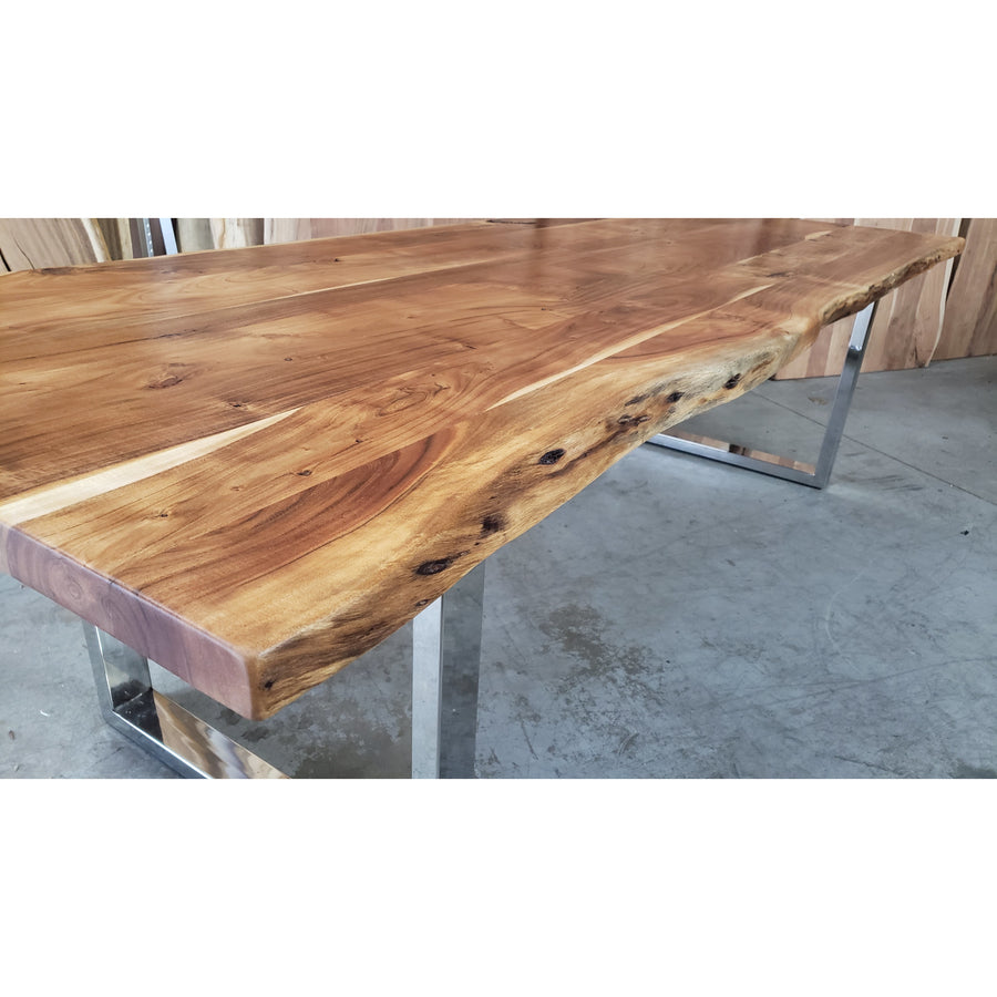 108"L x 40-41-39"W Live Edge, Acacia wood table