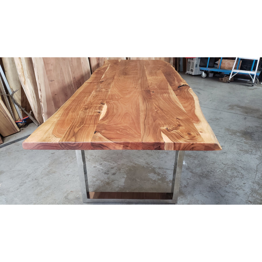 108"L x 40-41-39"W Live Edge, Acacia wood table