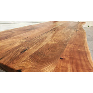 96"L Live Edge Acacia Wood Dining Table