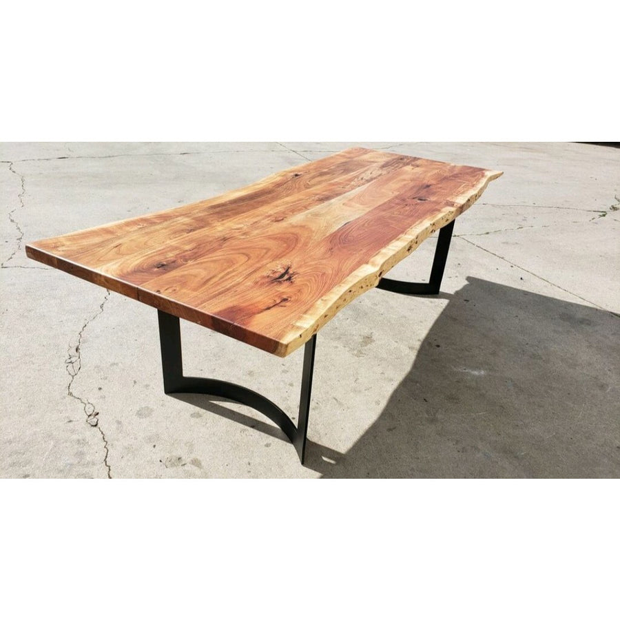 96"L Live Edge Acacia Wood Dining Table