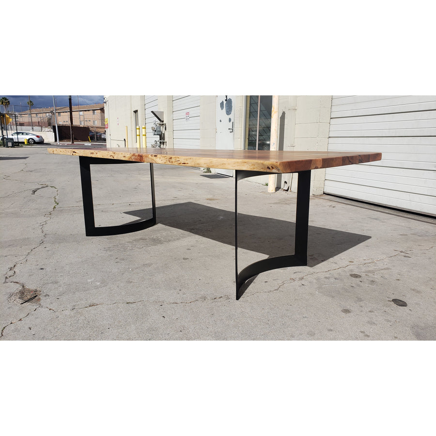 96"L Live Edge Acacia Wood Dining Table