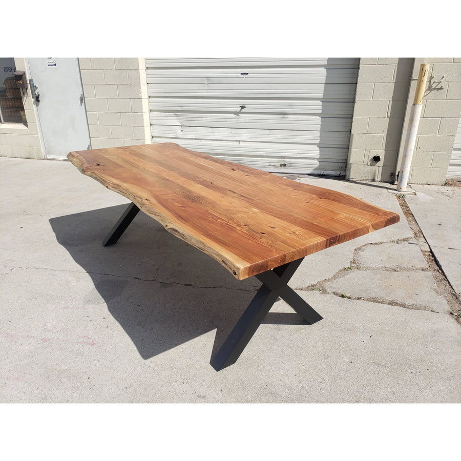 96"L Rustic Style, Acacia wood dining table